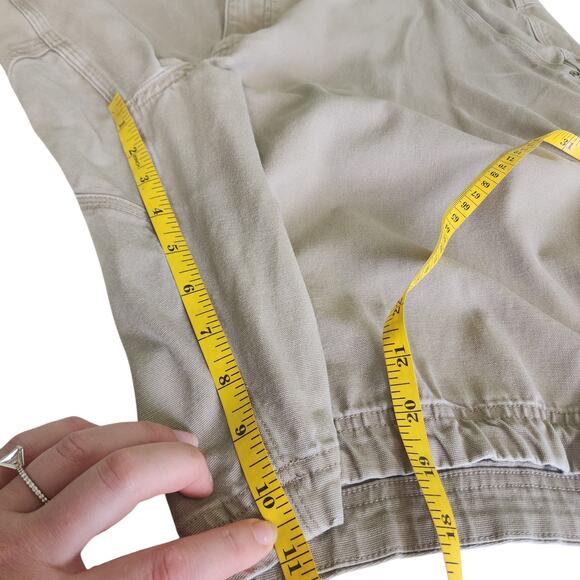 Duluth Trading Mens DuluthFlex Fire Hose Relaxed Fit Shorts Size 48 Khaki 11" - Picture 11 of 11